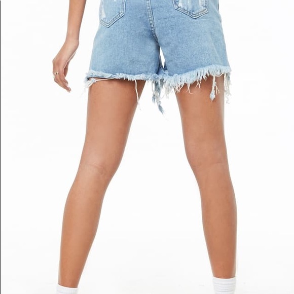 momokrom denim rip-front shorts NWT SOLD OUT - Picture 7 of 8